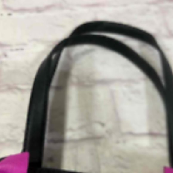 Betsey Johnson Women Black PVC Quilted Double Handle Shoulder Strap Tote Handbag - Picture 4 of 9